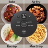 image:imageNinja Crispi Glass Air Fryer 4in1 Grey FN101GY  Max crisp bake air fry recrisp 450F max 4 Qt and 6 Cup containers PFASfree glassStone