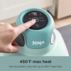 image:imageNinja Crispi Glass Air Fryer 4in1 Mint FN101MT  Max crisp bake air fry recrisp 450F max 4 Qt and 6 Cup containers PFASfree glass