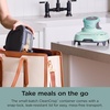 image:imageNinja Crispi Glass Air Fryer 4in1 Mint FN101MT  Max crisp bake air fry recrisp 450F max 4 Qt and 6 Cup containers PFASfree glass