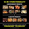 image:imageNinja Crispi Microwave amp Air Fryer with FusionCrisp Silver MW101  Replaces a countertop microwave and air fryer with 14 functions Fast 1000W microwave and powerful 1700W Ninja air fryerBlack