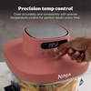 image:imageNinja Crispi Pro Glass Air Fryer 6in1 Cyberspace AS101CY  Max crisp air fry bake roast recrisp dehydrate 1800W 450F max 6Qt 25Qt containersAmber