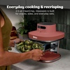 image:imageNinja Crispi Pro Glass Air Fryer 6in1 Cyberspace AS101CY  Max crisp air fry bake roast recrisp dehydrate 1800W 450F max 6Qt 25Qt containersAmber