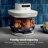 image:imageNinja Crispi Pro Glass Air Fryer 6in1 Cyberspace AS101CY  Max crisp air fry bake roast recrisp dehydrate 1800W 450F max 6Qt 25Qt containersBone