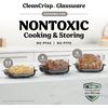 image:imageNinja Crispi Pro Glass Air Fryer 6in1 Cyberspace AS101CY  Max crisp air fry bake roast recrisp dehydrate 1800W 450F max 6Qt 25Qt containersBone