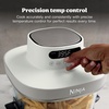image:imageNinja Crispi Pro Glass Air Fryer 6in1 Cyberspace AS101CY  Max crisp air fry bake roast recrisp dehydrate 1800W 450F max 6Qt 25Qt containersBone