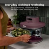 image:imageNinja Crispi Pro Glass Air Fryer 6in1 Cyberspace AS101CY  Max crisp air fry bake roast recrisp dehydrate 1800W 450F max 6Qt 25Qt containersCherry