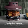 image:imageNinja Crispi Pro Glass Air Fryer 6in1 Cyberspace AS101CY  Max crisp air fry bake roast recrisp dehydrate 1800W 450F max 6Qt 25Qt containersCherry