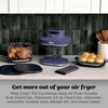 image:imageNinja Crispi Pro Glass Air Fryer 6in1 Cyberspace AS101CY  Max crisp air fry bake roast recrisp dehydrate 1800W 450F max 6Qt 25Qt containersDeep Amethyst