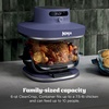 image:imageNinja Crispi Pro Glass Air Fryer 6in1 Cyberspace AS101CY  Max crisp air fry bake roast recrisp dehydrate 1800W 450F max 6Qt 25Qt containersDeep Amethyst