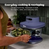 image:imageNinja Crispi Pro Glass Air Fryer 6in1 Cyberspace AS101CY  Max crisp air fry bake roast recrisp dehydrate 1800W 450F max 6Qt 25Qt containersDeep Amethyst