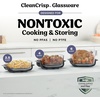 image:imageNinja Crispi Pro Glass Air Fryer 6in1 Cyberspace AS101CY  Max crisp air fry bake roast recrisp dehydrate 1800W 450F max 6Qt 25Qt containersDeep Amethyst