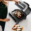image:imageNinja DG551 Foodi Smart XL 6in1 Indoor Grill with Air Fry Roast Bake Broil amp Dehydrate Foodi Smart Thermometer 2nd Generation BlackSilver Renewed