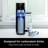 image:imageNinja DW2401GY Thirsti 24oz Travel Water Bottle For Carbonated Sparkling Drinks Colder and Fizzier Longer Leak Proof 24 Hrs Cold Dishwasher Safe Stainless Steel Insulated Tumbler Charcoal GrayBlue