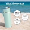 image:imageNinja DW2401GY Thirsti 24oz Travel Water Bottle For Carbonated Sparkling Drinks Colder and Fizzier Longer Leak Proof 24 Hrs Cold Dishwasher Safe Stainless Steel Insulated Tumbler Charcoal GrayMint