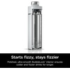 image:imageNinja DW2401GY Thirsti 24oz Travel Water Bottle For Carbonated Sparkling Drinks Colder and Fizzier Longer Leak Proof 24 Hrs Cold Dishwasher Safe Stainless Steel Insulated Tumbler Charcoal GrayWhite