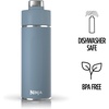 image:imageNinja DW2401GY Thirsti 24oz Travel Water Bottle For Carbonated Sparkling Drinks Colder and Fizzier Longer Leak Proof 24 Hrs Cold Dishwasher Safe Stainless Steel Insulated Tumbler Charcoal GrayBlue