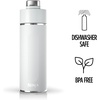 image:imageNinja DW2401GY Thirsti 24oz Travel Water Bottle For Carbonated Sparkling Drinks Colder and Fizzier Longer Leak Proof 24 Hrs Cold Dishwasher Safe Stainless Steel Insulated Tumbler Charcoal GrayWhite