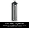 image:imageNinja DW2401GY Thirsti 24oz Travel Water Bottle For Carbonated Sparkling Drinks Colder and Fizzier Longer Leak Proof 24 Hrs Cold Dishwasher Safe Stainless Steel Insulated Tumbler Charcoal GrayBlack