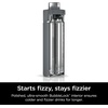 image:imageNinja DW2401GY Thirsti 24oz Travel Water Bottle For Carbonated Sparkling Drinks Colder and Fizzier Longer Leak Proof 24 Hrs Cold Dishwasher Safe Stainless Steel Insulated Tumbler Charcoal GrayGray