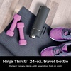 image:imageNinja DW2401GY Thirsti 24oz Travel Water Bottle For Carbonated Sparkling Drinks Colder and Fizzier Longer Leak Proof 24 Hrs Cold Dishwasher Safe Stainless Steel Insulated Tumbler Charcoal GrayGray