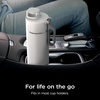 image:imageNinja DW2401GY Thirsti 24oz Travel Water Bottle For Carbonated Sparkling Drinks Colder and Fizzier Longer Leak Proof 24 Hrs Cold Dishwasher Safe Stainless Steel Insulated Tumbler Charcoal GrayWhite