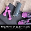 image:imageNinja DW2401GY Thirsti 24oz Travel Water Bottle For Carbonated Sparkling Drinks Colder and Fizzier Longer Leak Proof 24 Hrs Cold Dishwasher Safe Stainless Steel Insulated Tumbler Charcoal GrayBlue