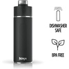 image:imageNinja DW2401GY Thirsti 24oz Travel Water Bottle For Carbonated Sparkling Drinks Colder and Fizzier Longer Leak Proof 24 Hrs Cold Dishwasher Safe Stainless Steel Insulated Tumbler Charcoal GrayBlack
