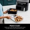image:imageNinja DZ090 Foodi 6 Quart 5in1 DualZone 2Basket Air Fryer with 2 Independent Frying Baskets Match Cook amp Smart Finish to Roast Bake Dehydrate amp More for Quick Snacks amp Small Meals BlackBlack