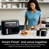 image:imageNinja DZ090 Foodi 6 Quart 5in1 DualZone 2Basket Air Fryer with 2 Independent Frying Baskets Match Cook amp Smart Finish to Roast Bake Dehydrate amp More for Quick Snacks amp Small Meals BlackBlack
