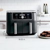 image:imageNinja DZ401 Foodi 10 Quart 6in1 DualZone XL 2Basket Air Fryer with 2 Independent Frying Baskets Match Cook amp Smart Finish to Roast Broil Dehydrate for Quick Easy FamilySized Meals Grey  Air fry roast broil bake reheat dehydrate 2 independent 5 Qt baskets Match Cook IQ Boost10QT  DualZone Grey