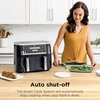 image:imageNinja DZ401 Foodi 10 Quart 6in1 DualZone XL 2Basket Air Fryer with 2 Independent Frying Baskets Match Cook amp Smart Finish to Roast Broil Dehydrate for Quick Easy FamilySized Meals Grey  Air fry roast broil bake reheat dehydrate 2 independent 5 Qt baskets Match Cook IQ Boost10QT  DualZone w probe