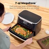 image:imageNinja DZ401 Foodi 10 Quart 6in1 DualZone XL 2Basket Air Fryer with 2 Independent Frying Baskets Match Cook amp Smart Finish to Roast Broil Dehydrate for Quick Easy FamilySized Meals Grey  Air fry roast broil bake reheat dehydrate 2 independent 5 Qt baskets Match Cook IQ Boost7QT  MegaZone