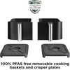 image:imageNinja DZ401 Foodi 10 Quart 6in1 DualZone XL 2Basket Air Fryer with 2 Independent Frying Baskets Match Cook amp Smart Finish to Roast Broil Dehydrate for Quick Easy FamilySized Meals Grey  Air fry roast broil bake reheat dehydrate 2 independent 5 Qt baskets Match Cook IQ Boost10QT  DualZone w probe