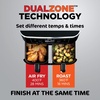 image:imageNinja DZ401 Foodi 10 Quart 6in1 DualZone XL 2Basket Air Fryer with 2 Independent Frying Baskets Match Cook amp Smart Finish to Roast Broil Dehydrate for Quick Easy FamilySized Meals Grey  Air fry roast broil bake reheat dehydrate 2 independent 5 Qt baskets Match Cook IQ Boost10QT  DualZone Black
