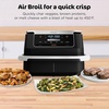 image:imageNinja DZ401 Foodi 10 Quart 6in1 DualZone XL 2Basket Air Fryer with 2 Independent Frying Baskets Match Cook amp Smart Finish to Roast Broil Dehydrate for Quick Easy FamilySized Meals Grey  Air fry roast broil bake reheat dehydrate 2 independent 5 Qt baskets Match Cook IQ Boost7QT  MegaZone