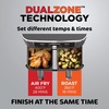 image:imageNinja DZ401 Foodi 10 Quart 6in1 DualZone XL 2Basket Air Fryer with 2 Independent Frying Baskets Match Cook amp Smart Finish to Roast Broil Dehydrate for Quick Easy FamilySized Meals Grey  Air fry roast broil bake reheat dehydrate 2 independent 5 Qt baskets Match Cook IQ Boost10QT  DualZone Grey