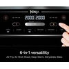 image:imageNinja DZ401 Foodi 10 Quart 6in1 DualZone XL 2Basket Air Fryer with 2 Independent Frying Baskets Match Cook amp Smart Finish to Roast Broil Dehydrate for Quick Easy FamilySized Meals Grey  Air fry roast broil bake reheat dehydrate 2 independent 5 Qt baskets Match Cook IQ Boost10QT  DualZone Black