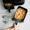 image:imageNinja DZ401 Foodi 10 Quart 6in1 DualZone XL 2Basket Air Fryer with 2 Independent Frying Baskets Match Cook amp Smart Finish to Roast Broil Dehydrate for Quick Easy FamilySized Meals Grey  Air fry roast broil bake reheat dehydrate 2 independent 5 Qt baskets Match Cook IQ Boost10QT  DualZone Black
