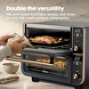 image:imageNinja Double Oven Pro Smart XL 12in1 Silver DCT821  QuartzHeat top oven DualZone Smart Finish Fits 45 lb chicken amp 6 lbs wings Air fryCyberspace
