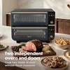 image:imageNinja Double Oven Pro Smart XL 12in1 Silver DCT821  QuartzHeat top oven DualZone Smart Finish Fits 45 lb chicken amp 6 lbs wings Air fryCyberspace
