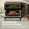 image:imageNinja Double Oven Pro Smart XL 12in1 Silver DCT821  QuartzHeat top oven DualZone Smart Finish Fits 45 lb chicken amp 6 lbs wings Air fryOnyx