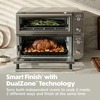 image:imageNinja Double Oven Pro Smart XL 12in1 Silver DCT821  QuartzHeat top oven DualZone Smart Finish Fits 45 lb chicken amp 6 lbs wings Air fryPrestige Silver