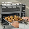 image:imageNinja Double Oven Pro Smart XL 12in1 Silver DCT821  QuartzHeat top oven DualZone Smart Finish Fits 45 lb chicken amp 6 lbs wings Air frySilverBlack