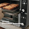 image:imageNinja Double Oven Pro Smart XL 12in1 Silver DCT821  QuartzHeat top oven DualZone Smart Finish Fits 45 lb chicken amp 6 lbs wings Air frySilverBlack