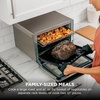 image:imageNinja Double Oven Pro Smart XL 12in1 Silver DCT821  QuartzHeat top oven DualZone Smart Finish Fits 45 lb chicken amp 6 lbs wings Air frySilverPiano Black