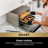image:imageNinja Double Oven Pro Smart XL 12in1 Thermometer Silver DCT871  Pro Cook thermometer QuartzHeat top oven DualZone Smart Finish Air fry bake broil10in1
