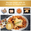 image:imageNinja Double Oven Pro Smart XL 12in1 Thermometer Silver DCT871  Pro Cook thermometer QuartzHeat top oven DualZone Smart Finish Air fry bake broil10in1