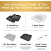 image:imageNinja Double Oven Pro Smart XL 12in1 Thermometer Silver DCT871  Pro Cook thermometer QuartzHeat top oven DualZone Smart Finish Air fry bake broil10in1