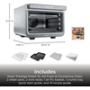 image:imageNinja Double Oven Pro Smart XL 12in1 Thermometer Silver DCT871  Pro Cook thermometer QuartzHeat top oven DualZone Smart Finish Air fry bake broil10in1 XL Prestige