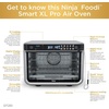 image:imageNinja Double Oven Pro Smart XL 12in1 Thermometer Silver DCT871  Pro Cook thermometer QuartzHeat top oven DualZone Smart Finish Air fry bake broil10in1